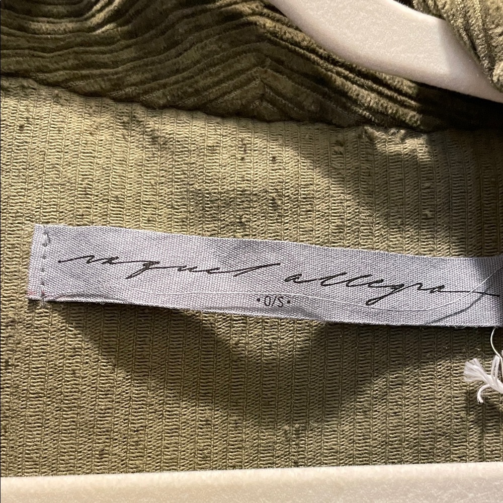 Raquel Allegra Olive Green Ombre Coat (bw) - Picture 2 of 8